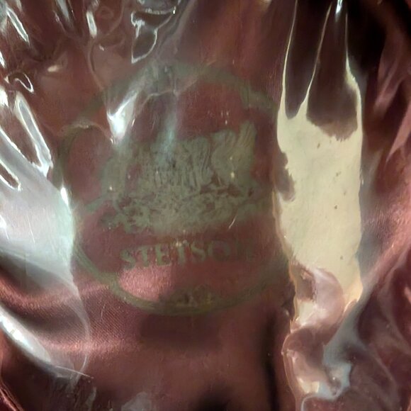 Vintage Royal Stetson Brown Fedora  hat 7-1/8 (2" Brim 4" Crown Teardrop) - Picture 10 of 10